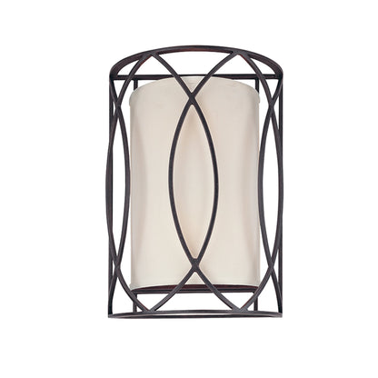 Sausalito Wall Sconce by Troy. Made from hand worked iron in a modern style.