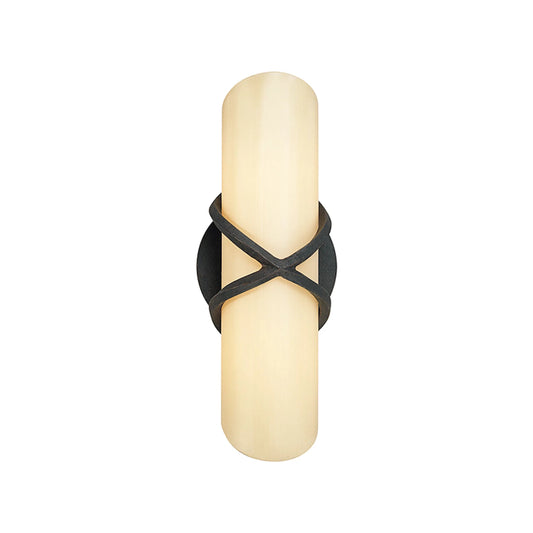 Roxbury Sconce by Troy. Made from hand worked iron in a unique style.