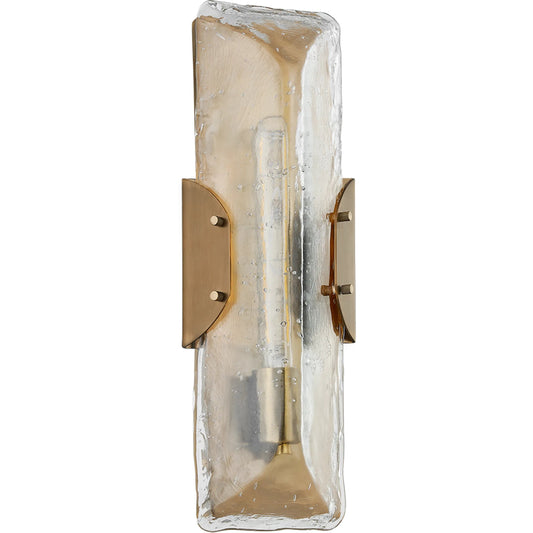Nordic Wall Sconce by Troy in patina brass. Made from steel in a unique style.