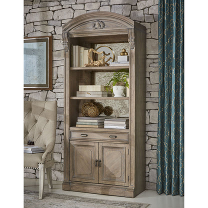 Arch Salvage Reeves Host Chair by A.R.T. Furniture. Made from parrawood solids, cathedral elm veneers in a traditional style.