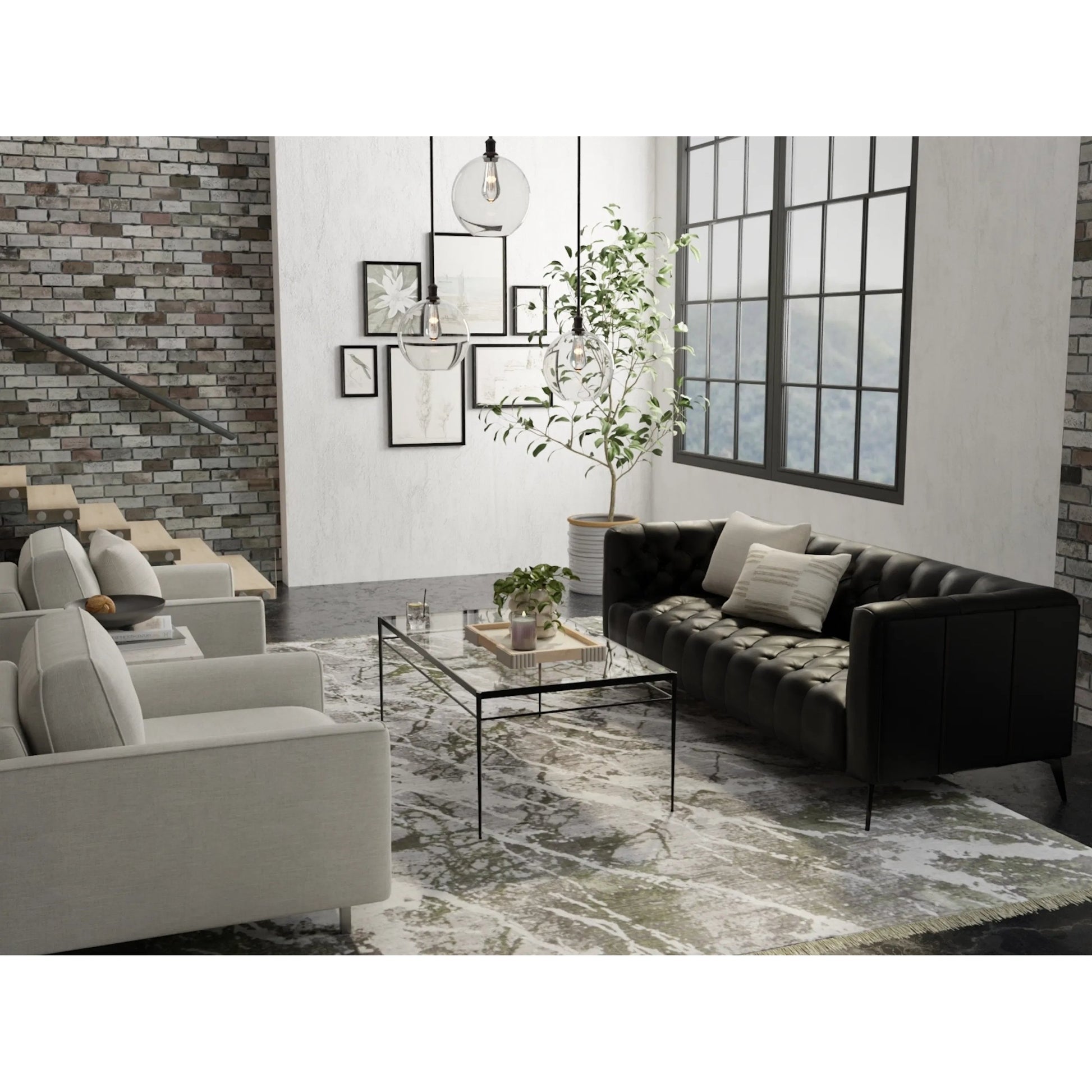 Cadiz Rug - 86639N6F by Feizy in gray, green, taupe. Made from viscose, acrylic in a unique style.