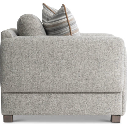 Tori Fabric Chair by Bernhardt in grey. Made from fabric in a unique style.
