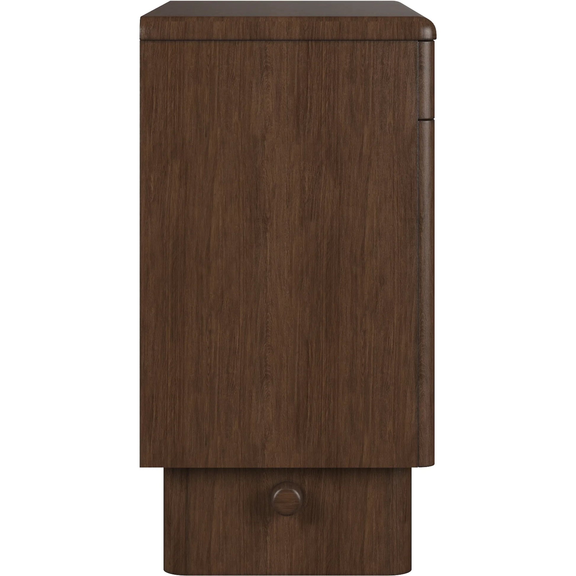 Verge Accent Door Chest by A.R.T. Furniture in handcrated walnut. Made from poplar, parawood solids, mirror, metal in a traditional style.