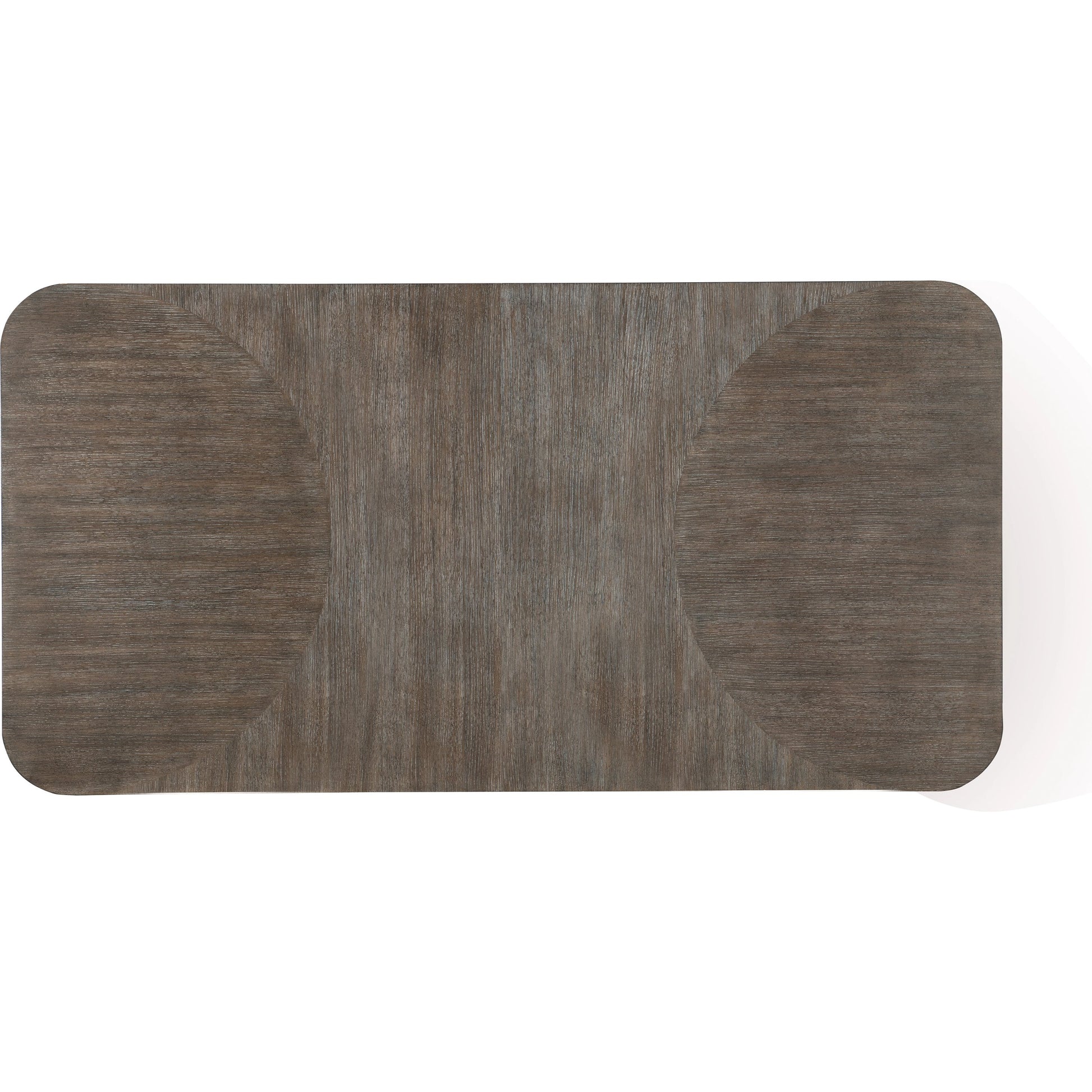 Modern Mood Leg Dining Table by Hooker Furniture. Made from oak veneers, metal in a modern style.