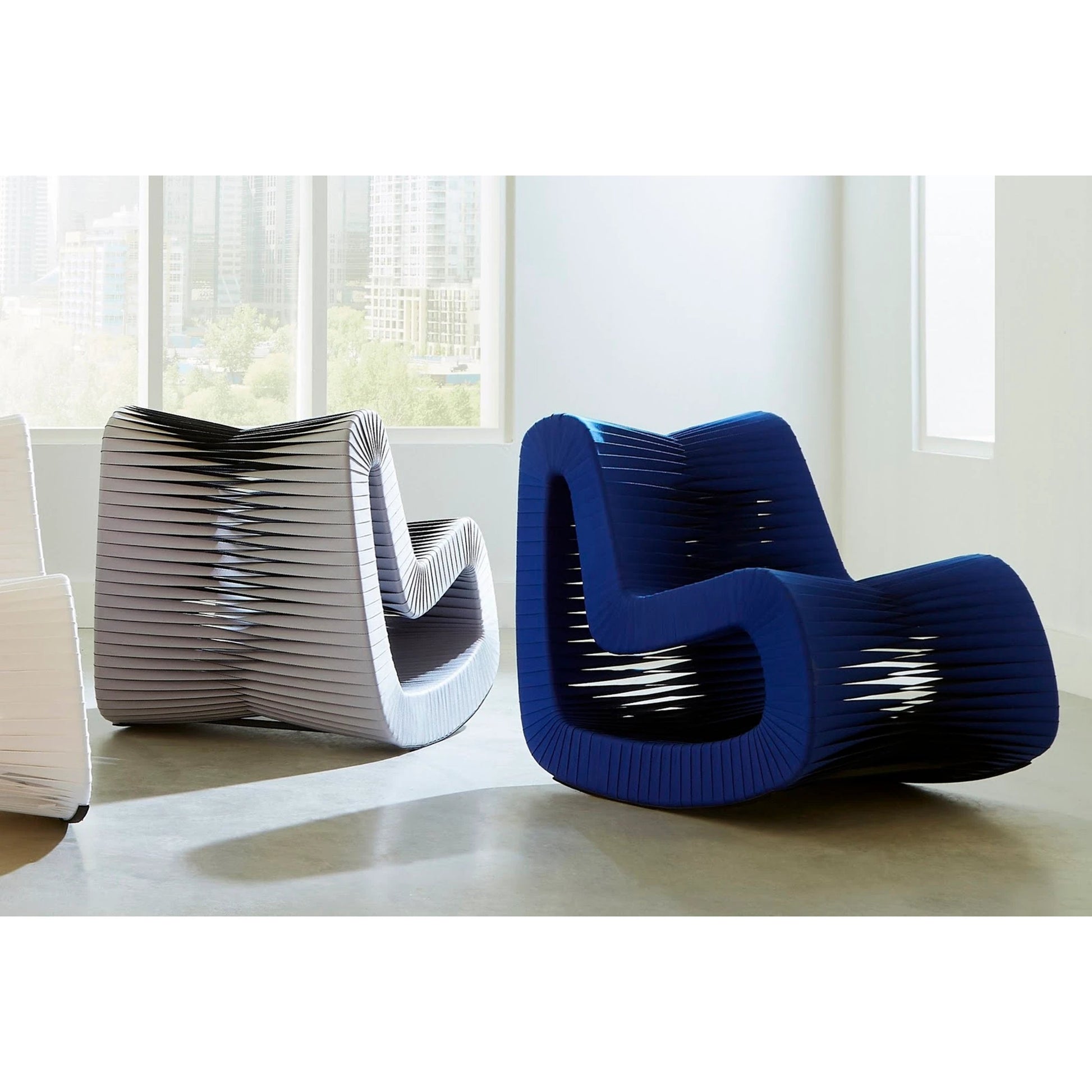 Seat Belt Rocking Chair by Phillips Collection. Made from cotton in a modern style.