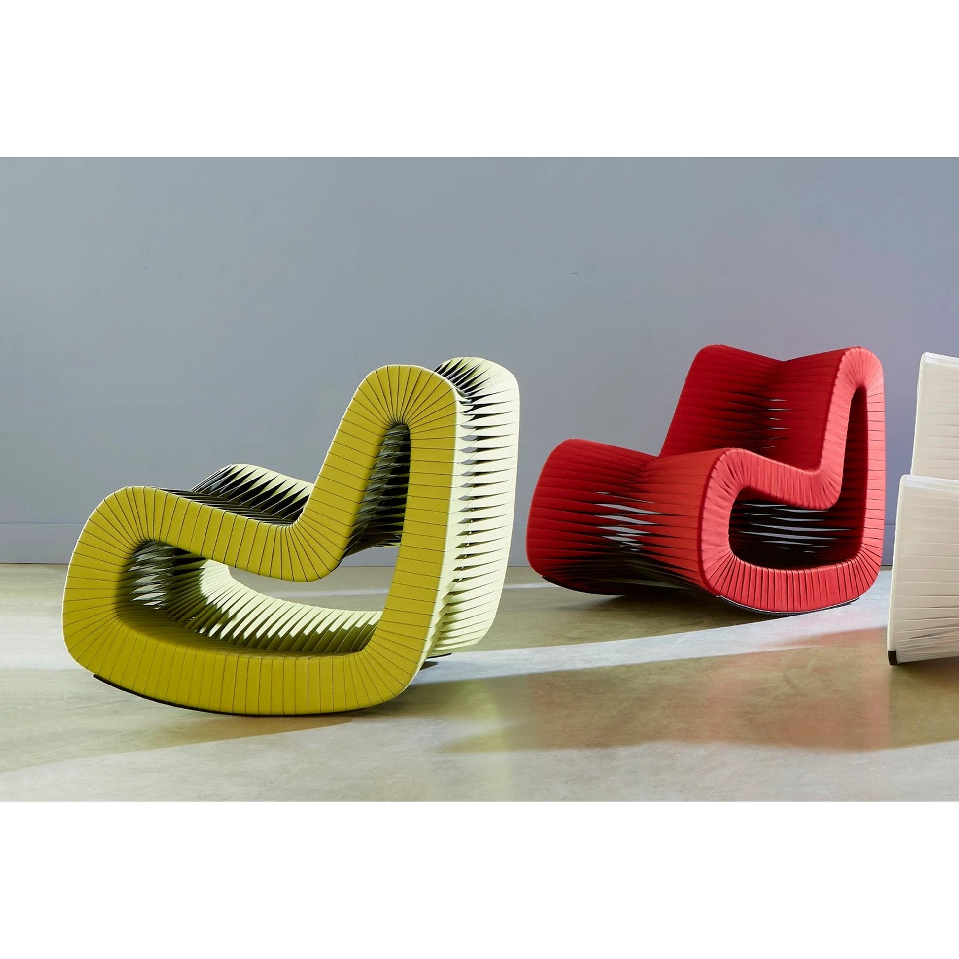 Seat Belt Rocking Chair by Phillips Collection. Made from cotton in a modern style.