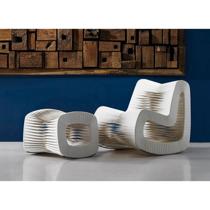 Seat Belt Rocking Chair by Phillips Collection. Made from cotton in a modern style.