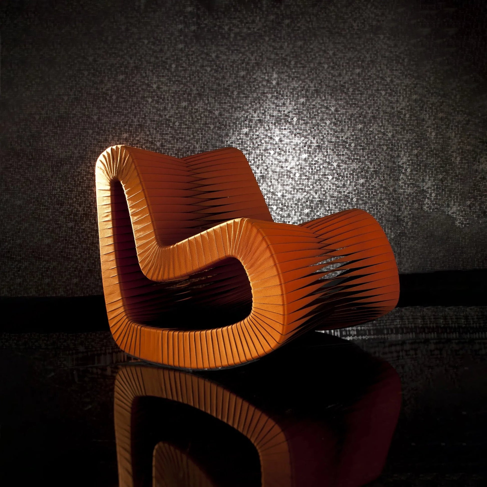 Seat Belt Rocking Chair by Phillips Collection. Made from cotton in a modern style.
