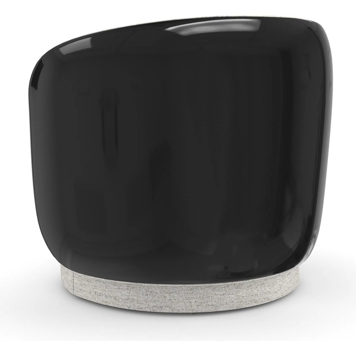 003 SI-2370755 | Additional Silo | Cuff Swivel Chair by Caracole in ivory and piano black. Made from unique in a modern style.
