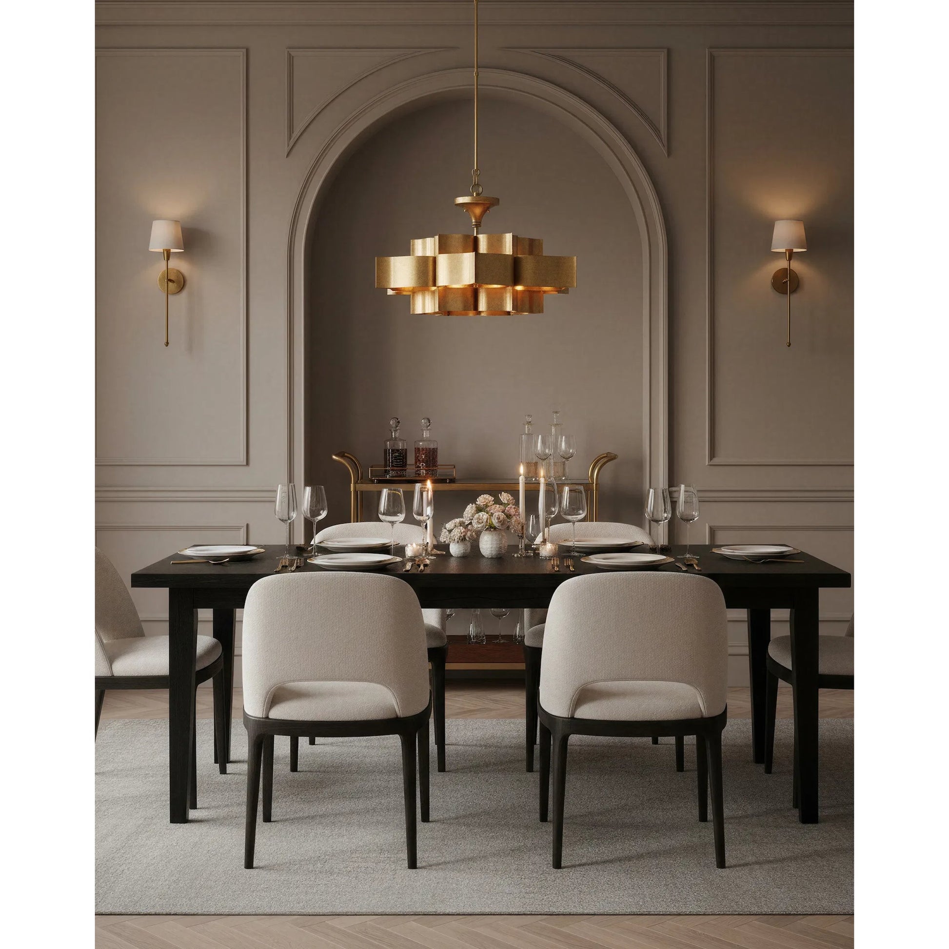 Grand Lotus Chandelier by Currey and Company. Made from unique in a modern style.