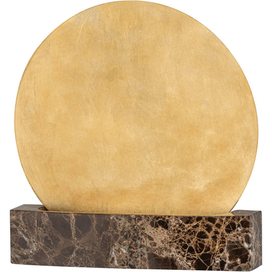 Rune Wall Sconce by Troy in vintage gold leaf. Made from steel in a unique style.