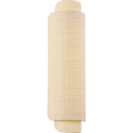 Seldon Wall Sconce by Troy in vintage gold leaf. Made from natural woven in a unique style.