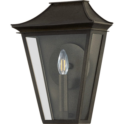 Tehama Exterior Wall Sconce by Troy in french iron. Made from aluminum in a cottage & farmhouse style.