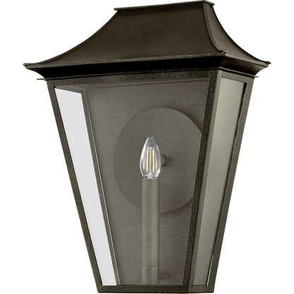 Tehama Exterior Wall Sconce by Troy in french iron. Made from aluminum in a cottage & farmhouse style.