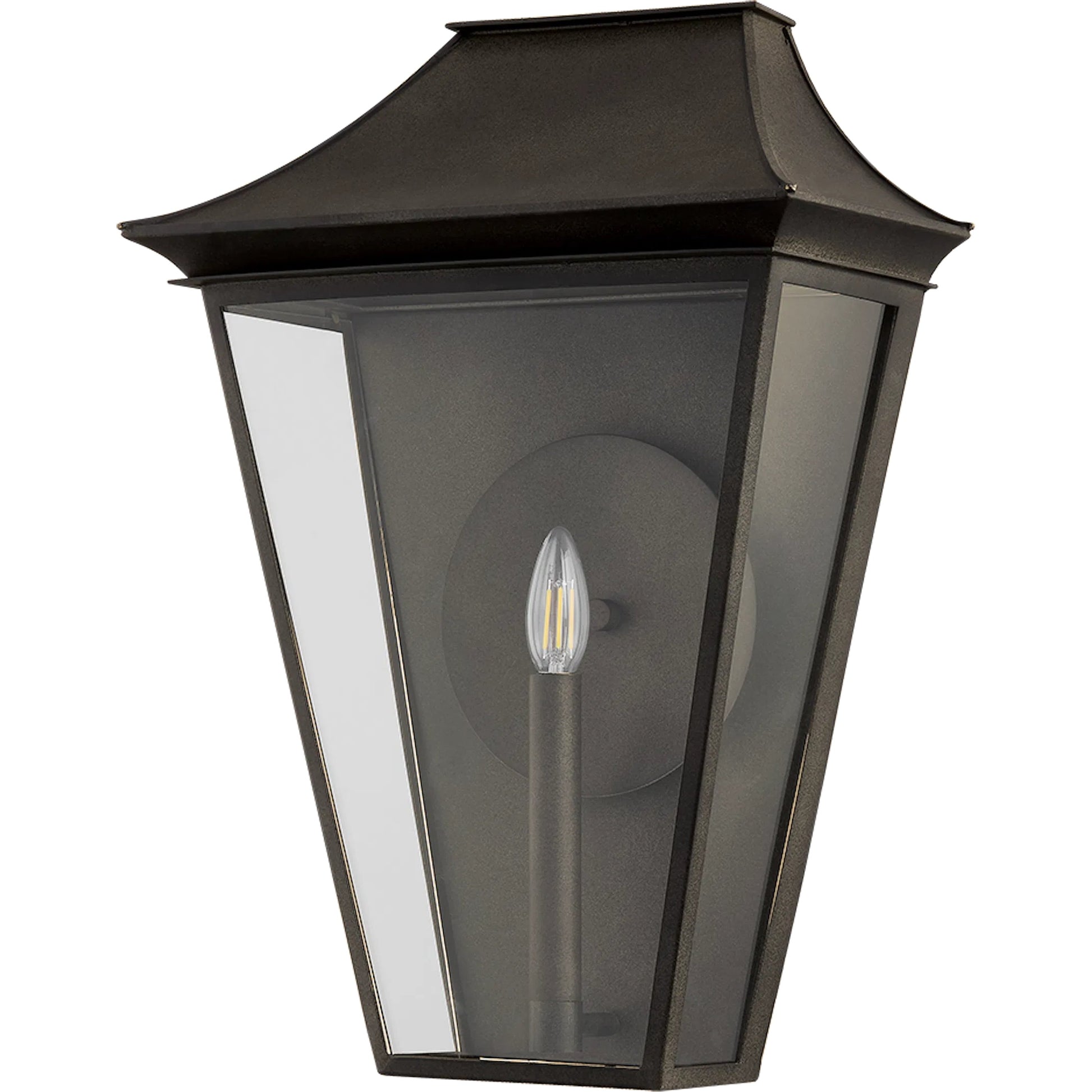 Tehama Exterior Wall Sconce by Troy in french iron. Made from aluminum in a cottage & farmhouse style.