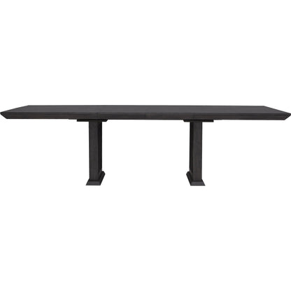 Quincy Double Pedestal Dining Table by Pulaski Furniture in molasses. Made from ash wood veneers in a traditional style.