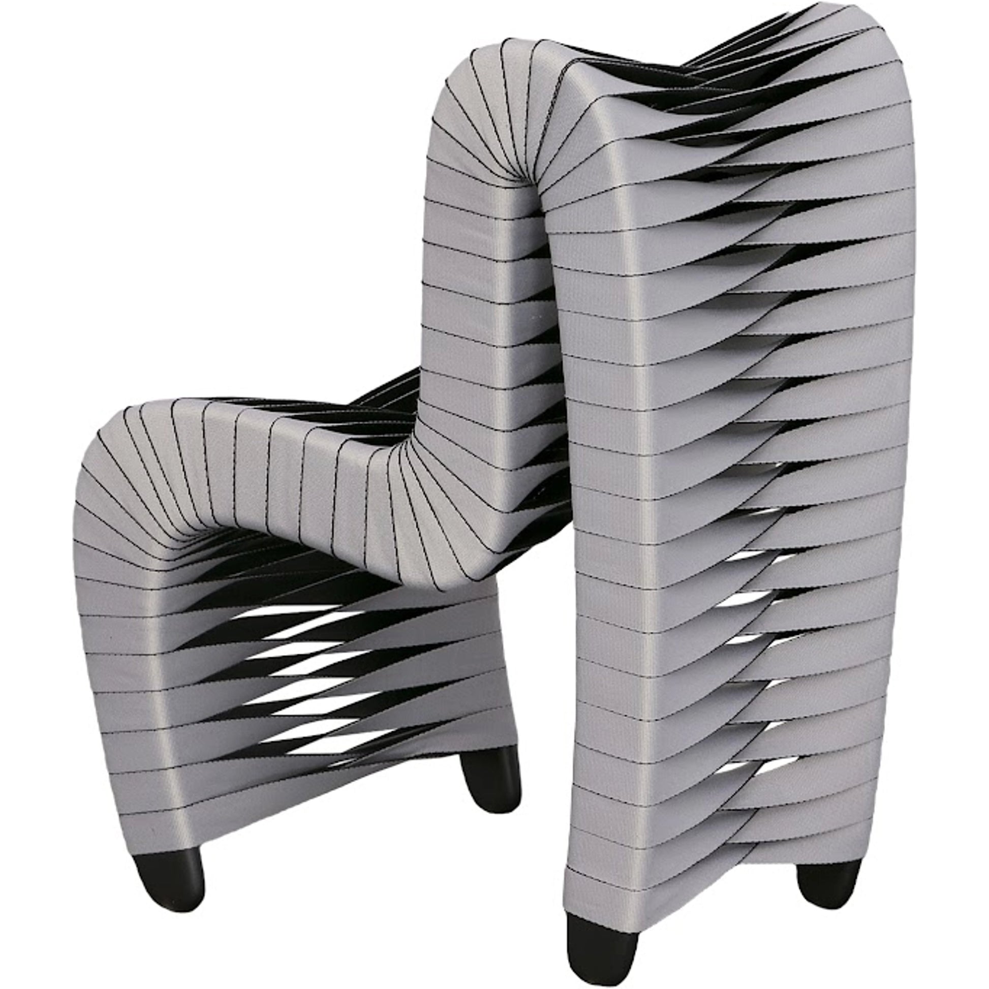 Seat Belt Chair by Phillips Collection. Made from nylon metal, iron, wood in a modern style.