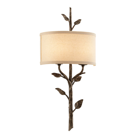 Almont Wall Sconce by Troy. Made from hand worked iron in a modern style.