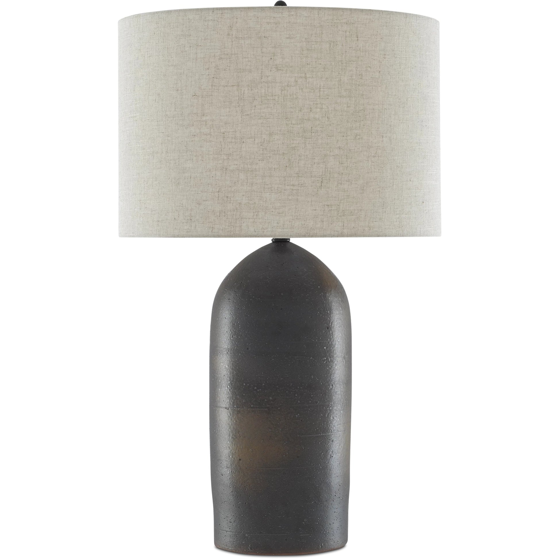 Munby Table Lamp by Currey and Company in rust, iron. Made from ceramic, metal in a rustic style.