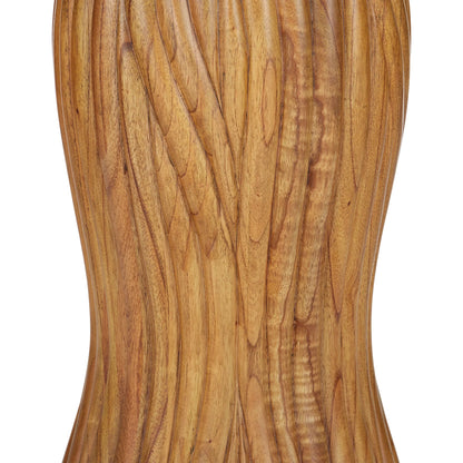 Tassel Entry Table by Currey and Company in morel brown, natural, brushed brass. Made from mindi wood, crema marfil marble, brass in a cottage & farmhouse style.