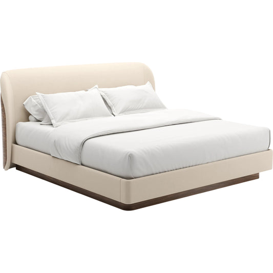Fleur Upholstered Bed by Caracole in porcini. Made from unique in a transitional style.
