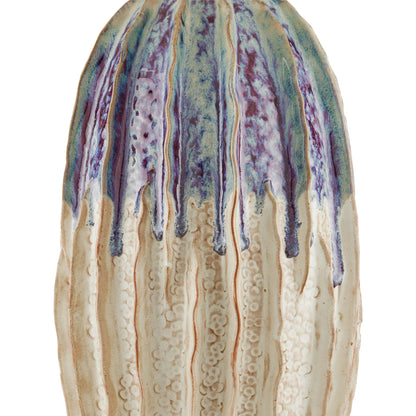 Montmartre Table Lamp by Currey and Company in milk, purple. Made from ceramic in a modern style.