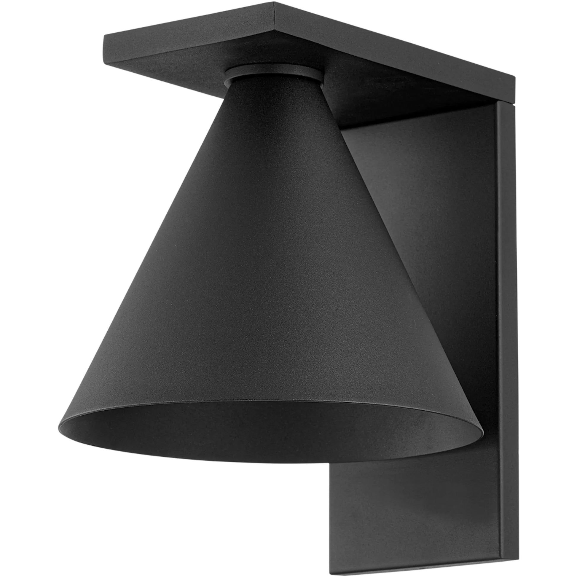 Sean Exterior Wall Sconce by Troy in textured black. Made from aluminum in a transitional style.