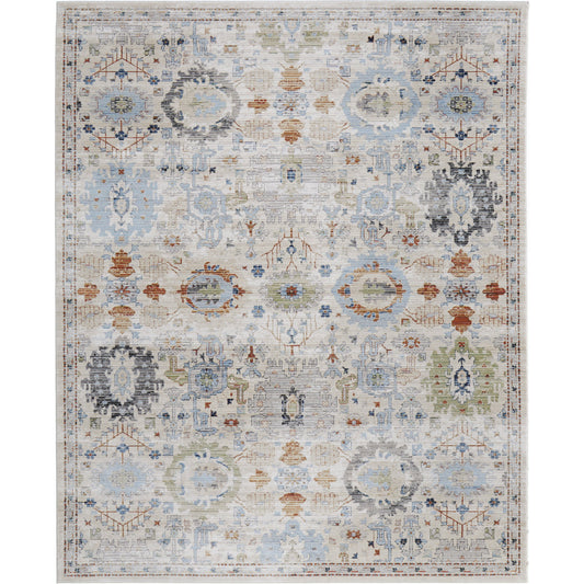 Melrose Traditional & Botanical Rug - MEL39P5F by Feizy in tan, blue, red. Made from polypropylene, polyester, viscose in a unique style.