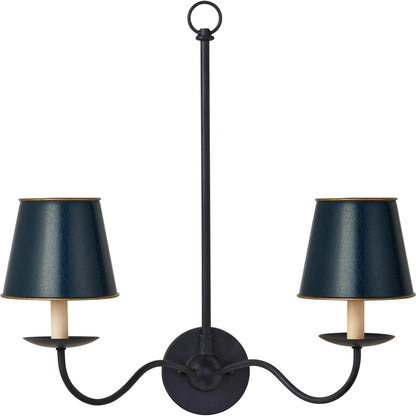 Tole Tapered Chandelier Shade by Currey and Company. Made from metal in a modern style.