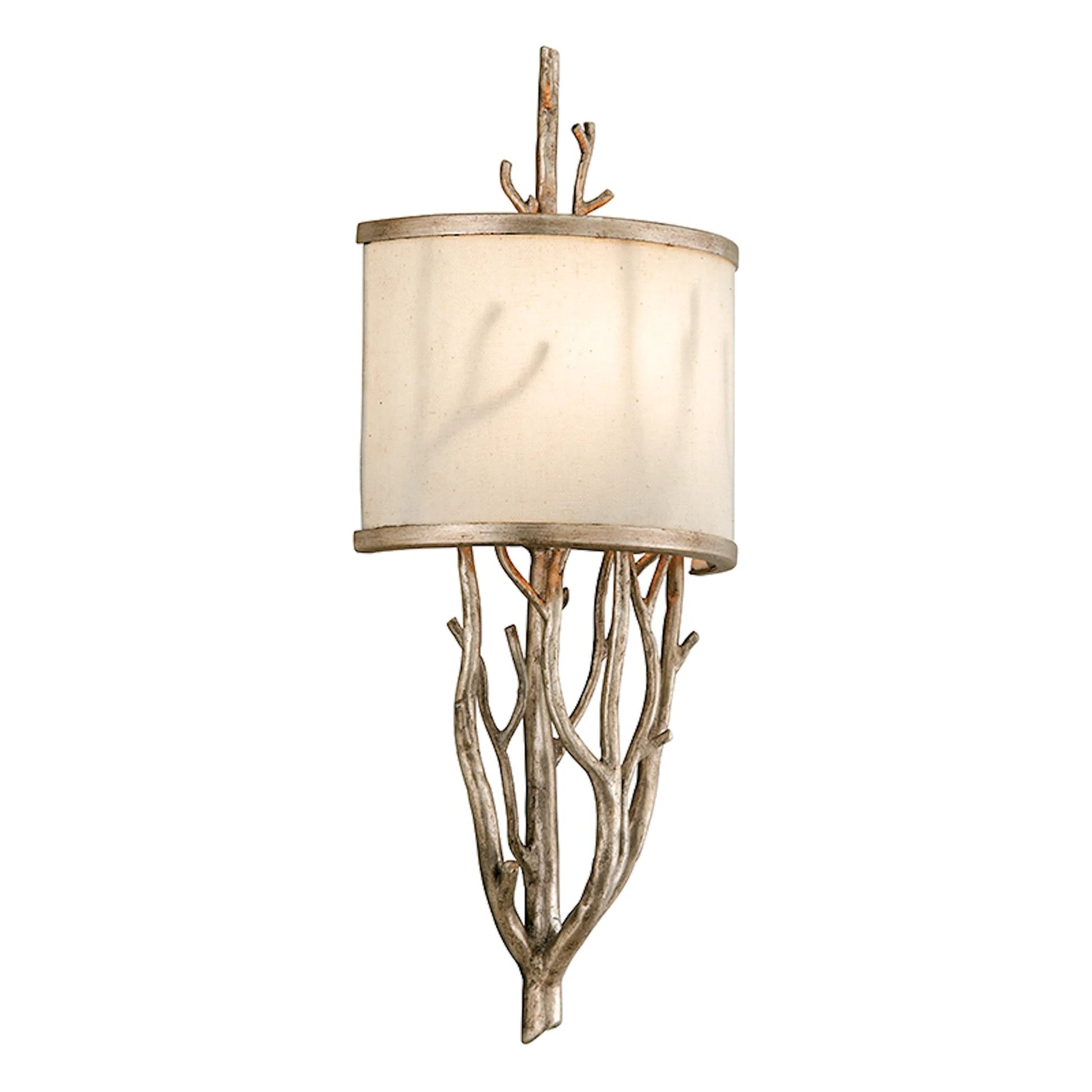 Whitman Wall Sconce by Troy in vienna bronze. Made from hand worked iron in a unique style.