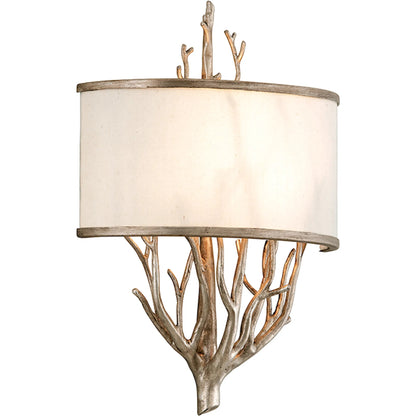Whitman Wall Sconce by Troy in vienna bronze. Made from hand worked iron in a unique style.