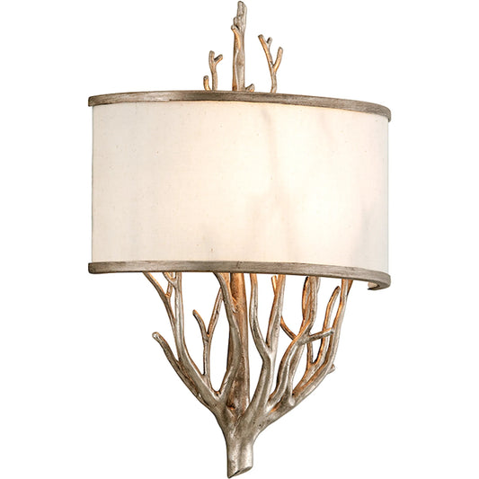 Whitman Wall Sconce by Troy in vienna bronze. Made from hand worked iron in a unique style.