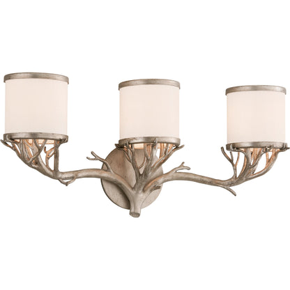 Whitman Vanity Light by Troy in vienna bronze. Made from hand worked iron in a cottage & farmhouse style.