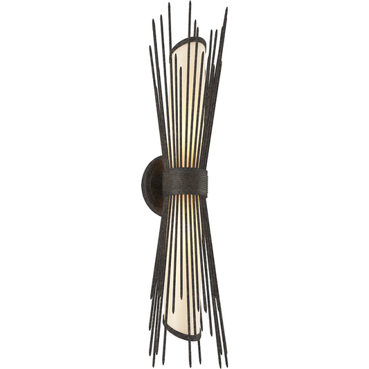 Blink Wall Lantern by Troy in french iron. Made from solid aluminum in a modern style.