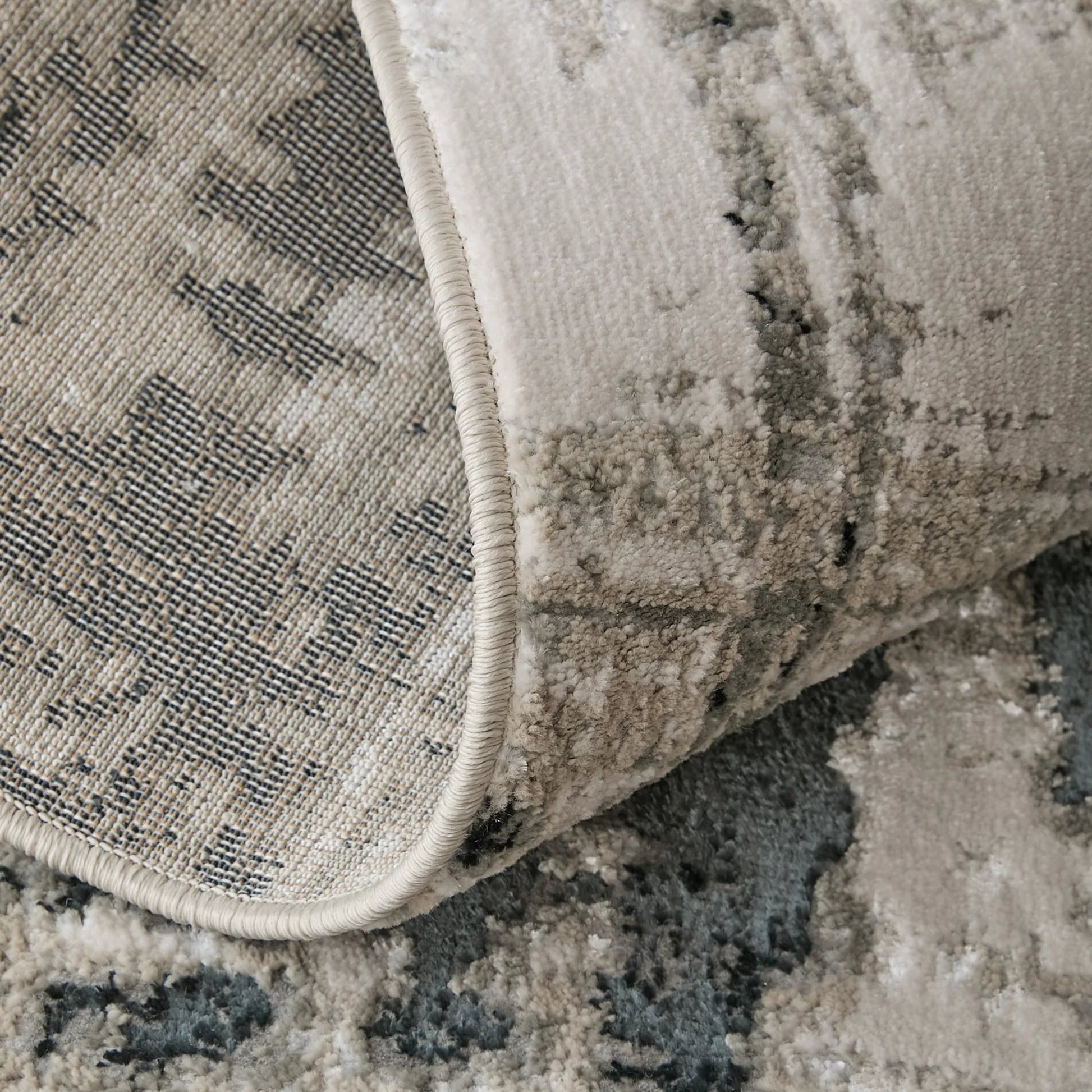 Micah Rug - 3339F by Feizy in black, white, gray. Made from polyester, polypropylene in a unique style.