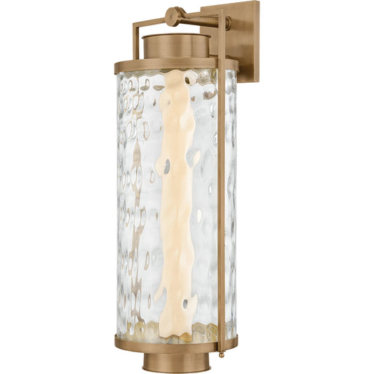 Haddock Wall Sconce by Troy in patina brass. Made from brass in a unique style.