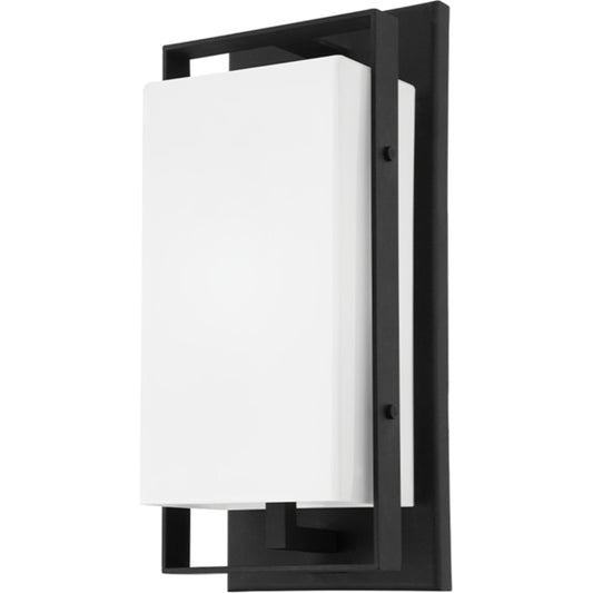 Sutter County Exterior Wall Sconce by Troy in french iron. Made from iron, steel in a transitional style.