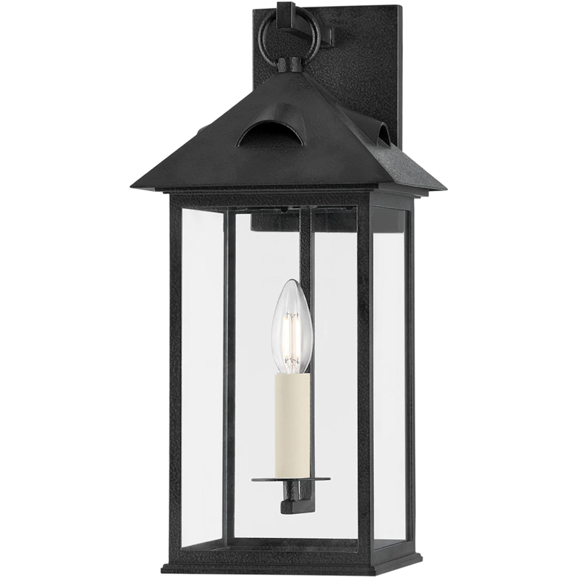 Corning 1 Light 17.5 inch Forged Iron Exterior Wall Sconce by Troy in forged iron. Made from aluminum in a cottage & farmhouse style.