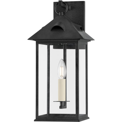 Corning 1 Light 17.5 inch Forged Iron Exterior Wall Sconce by Troy in forged iron. Made from aluminum in a cottage & farmhouse style.