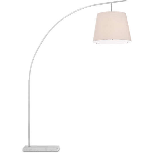 Cloister Floor Lamp by Currey and Company. Made from metal, marble, acrylic diffuser in a modern style.
