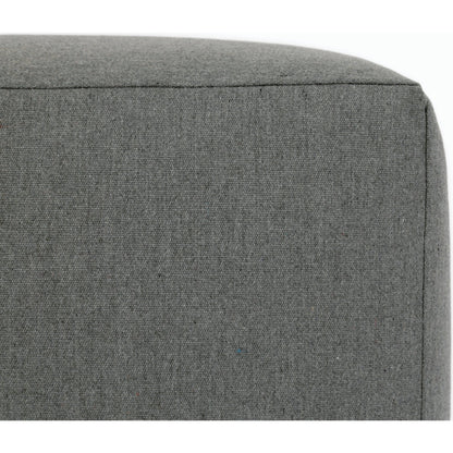 Square Outdoor Coffee Table/Ottoman by Sunset West in granite. Made from sunbrella in a modern style.