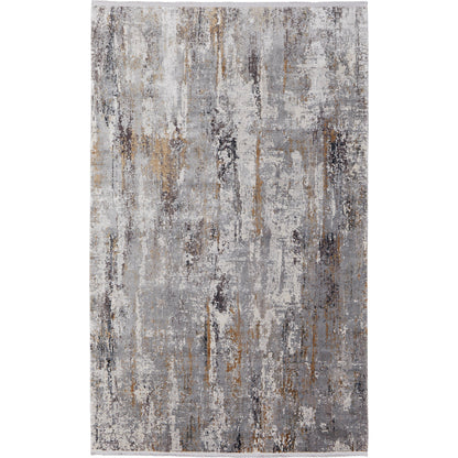 Cadiz Rug - 3887F by Feizy in ivory, gray, gold. Made from viscose, acrylic in a unique style.