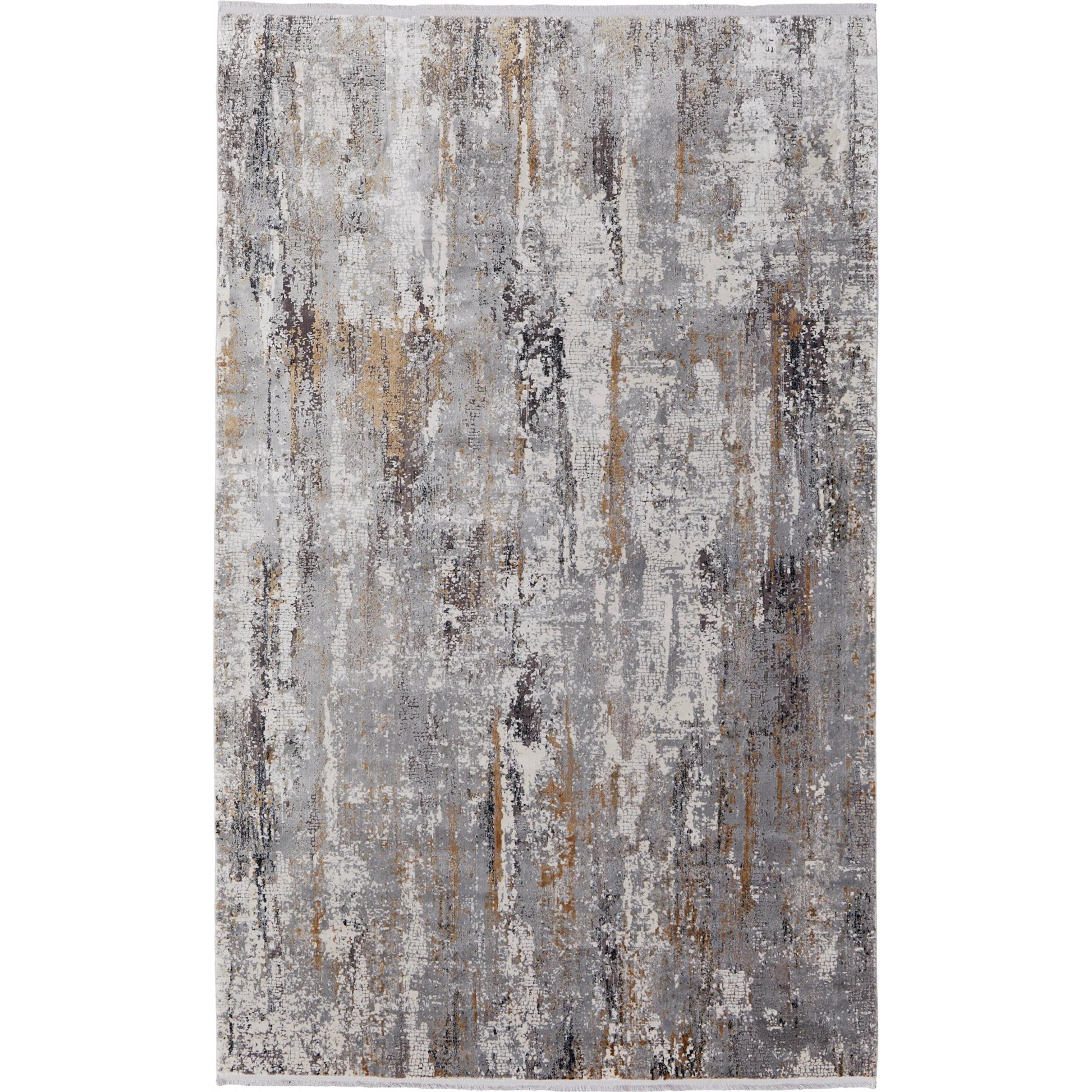 Cadiz Rug - 3887F by Feizy in ivory, gray, gold. Made from viscose, acrylic in a unique style.