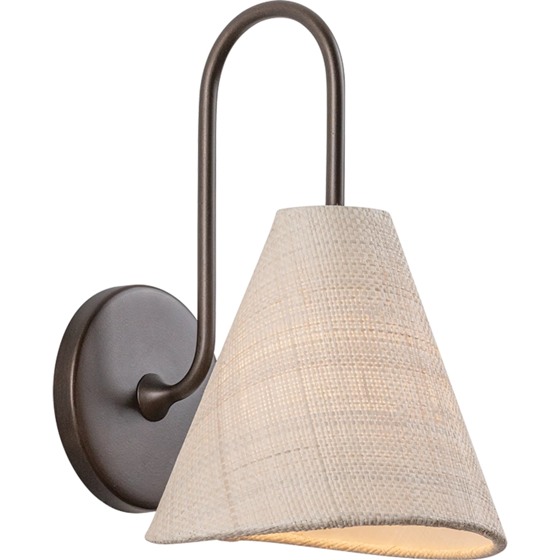 Candler Wall Sconce by Troy in bronze leaf. Made from iron in a transitional style.