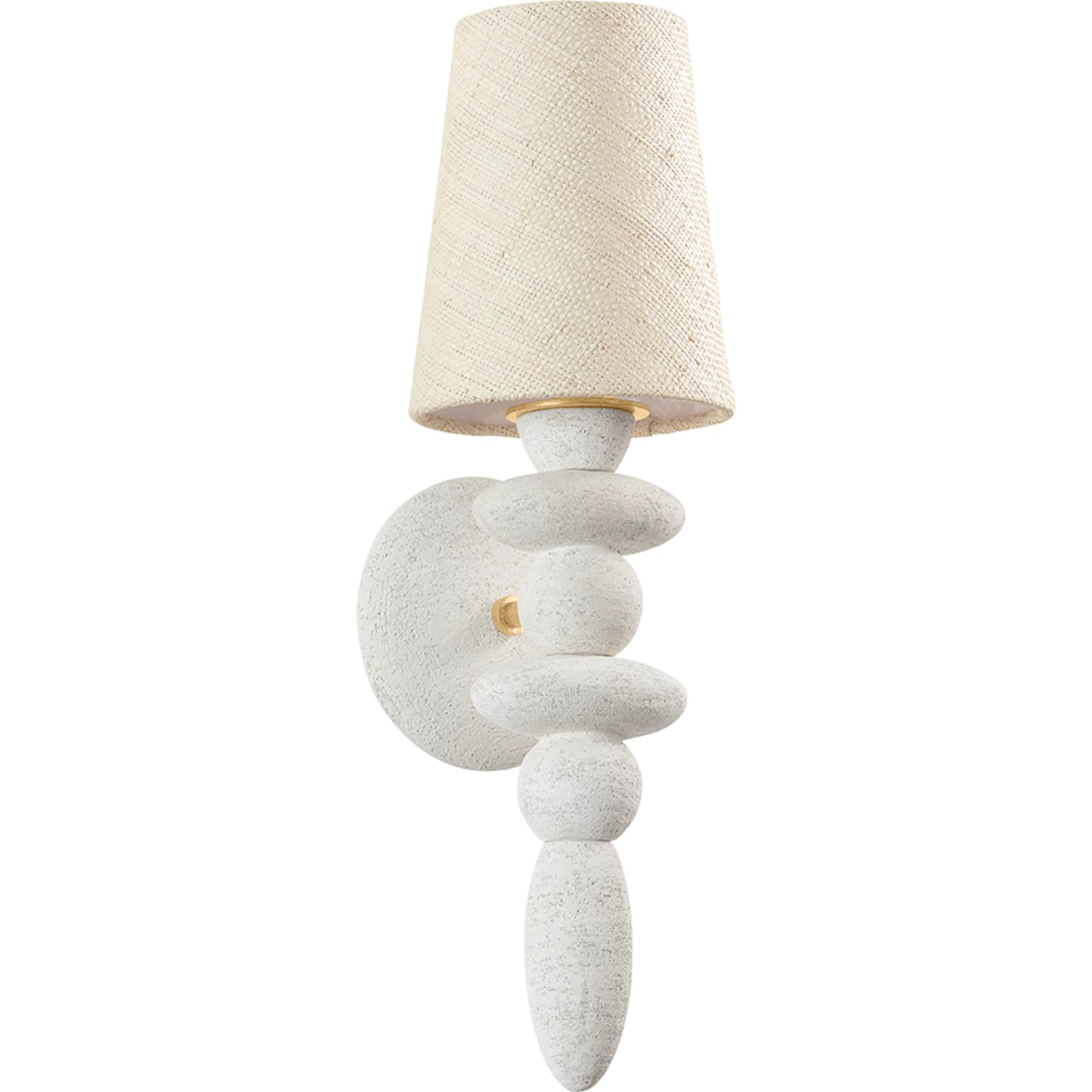 001 SI-2327875 | Primary Silo | Cullen Wall Sconce by Troy in vintage gold leaf, ceramic gypsum clay. Made from ceramic in a transitional style.