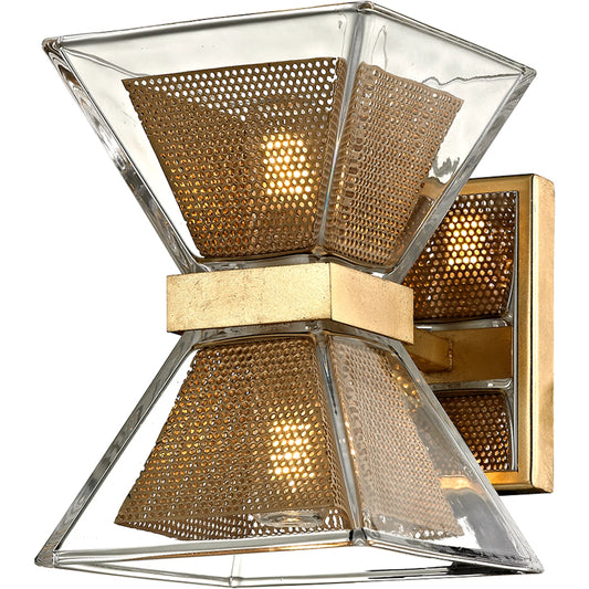 Expression Sconce by Troy. Made from hand worked iron in a unique style.