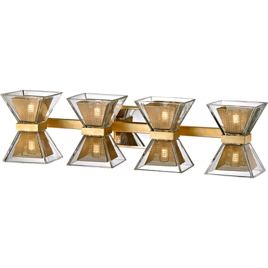 Expression Bath Light by Troy. Made from hand worked iron in a modern style.