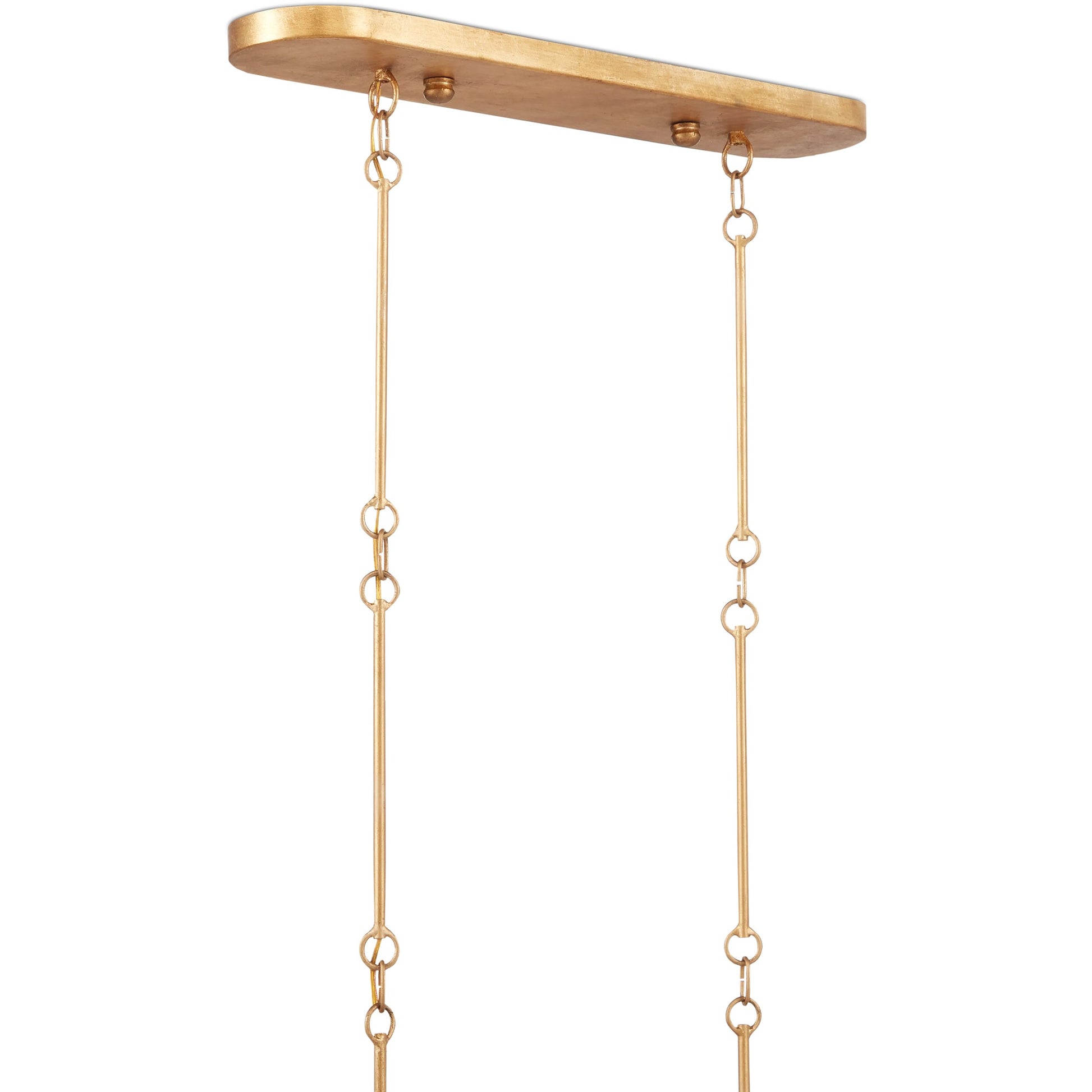 Grand Lotus Oval Chandelier by Currey and Company. Made from wrought iron in a modern style.
