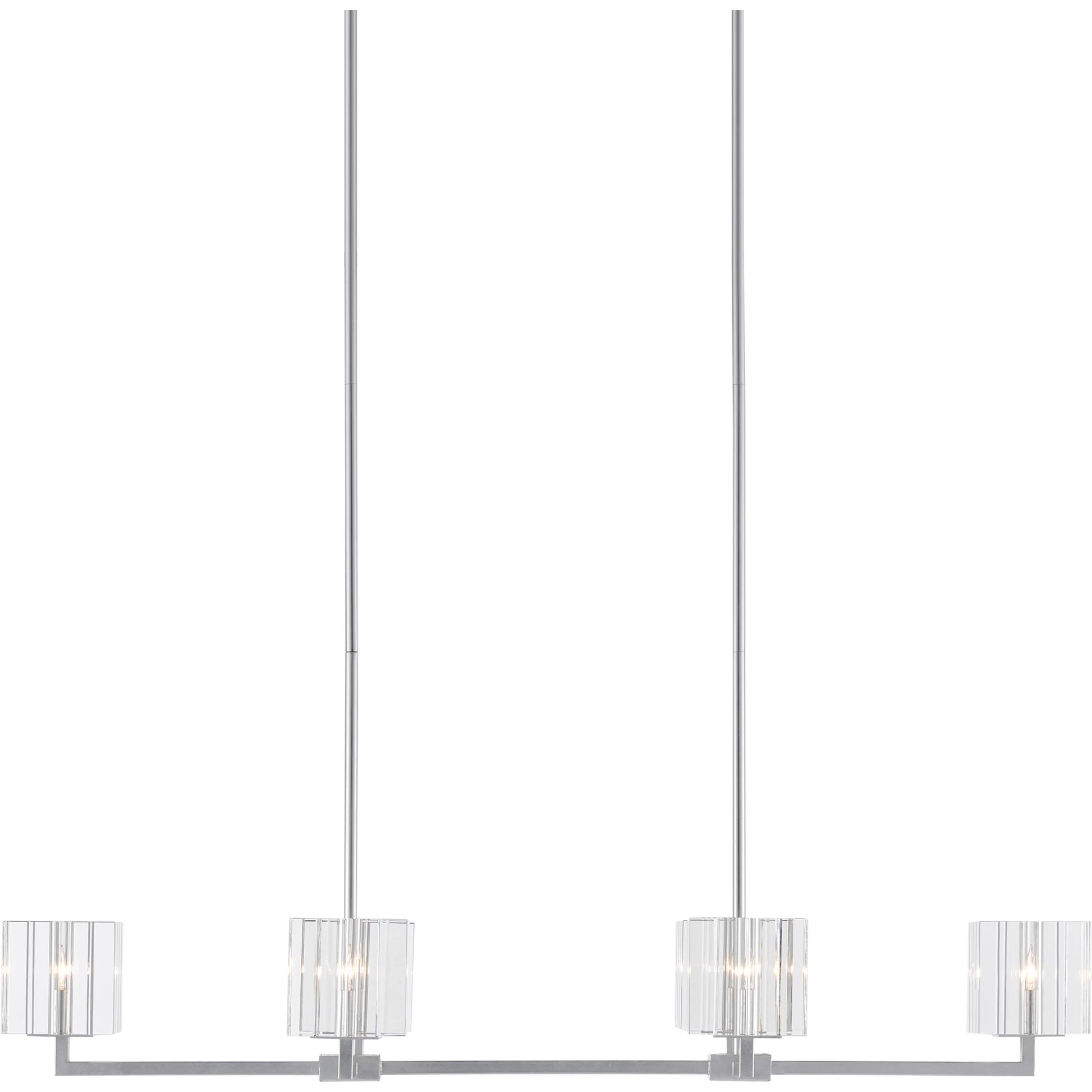 Valerio Chandelier by Currey and Company in silver leaf. Made from metal, optic crystal in a modern style.