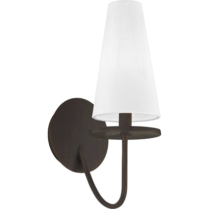 Marcel Wall Sconce by Troy. Made from hand worked iron in a modern style.